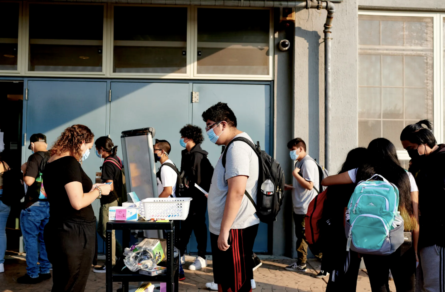 Unvaccinated and masked students no longer have to quarantine as COVID testing becomes weekly in NYC schools Unvaccinated and masked students no longer have to quarantine as COVID testing becomes weekly in NYC schools